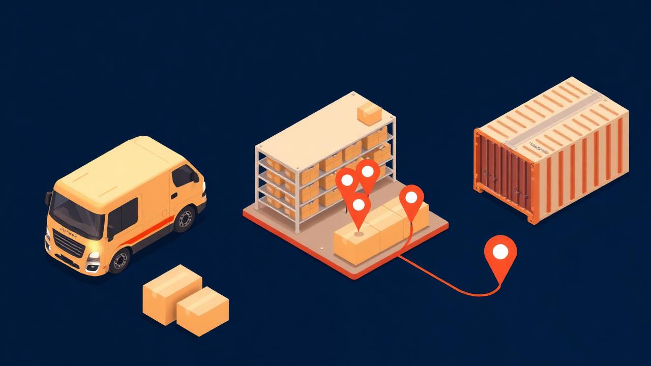 Logistics industry illustration