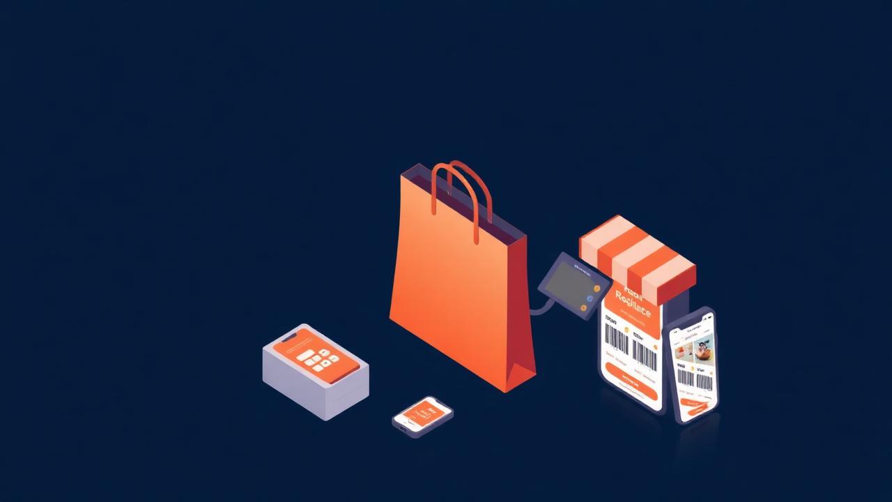 Retail & Ecommerce industry illustration